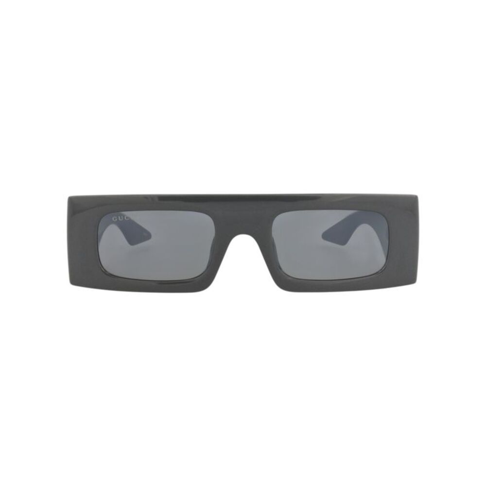 Gucci Shield-Frame Injection Sunglasses Grey Womens